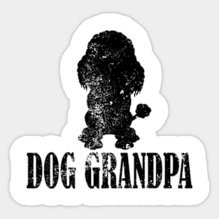 Poodles Dog Grandpa Sticker